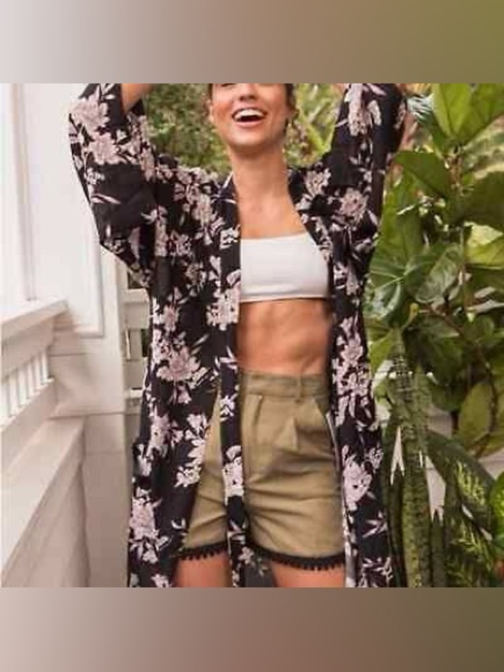 SPIRITUAL GANGSTER Floral Kimono Robe • One Size
